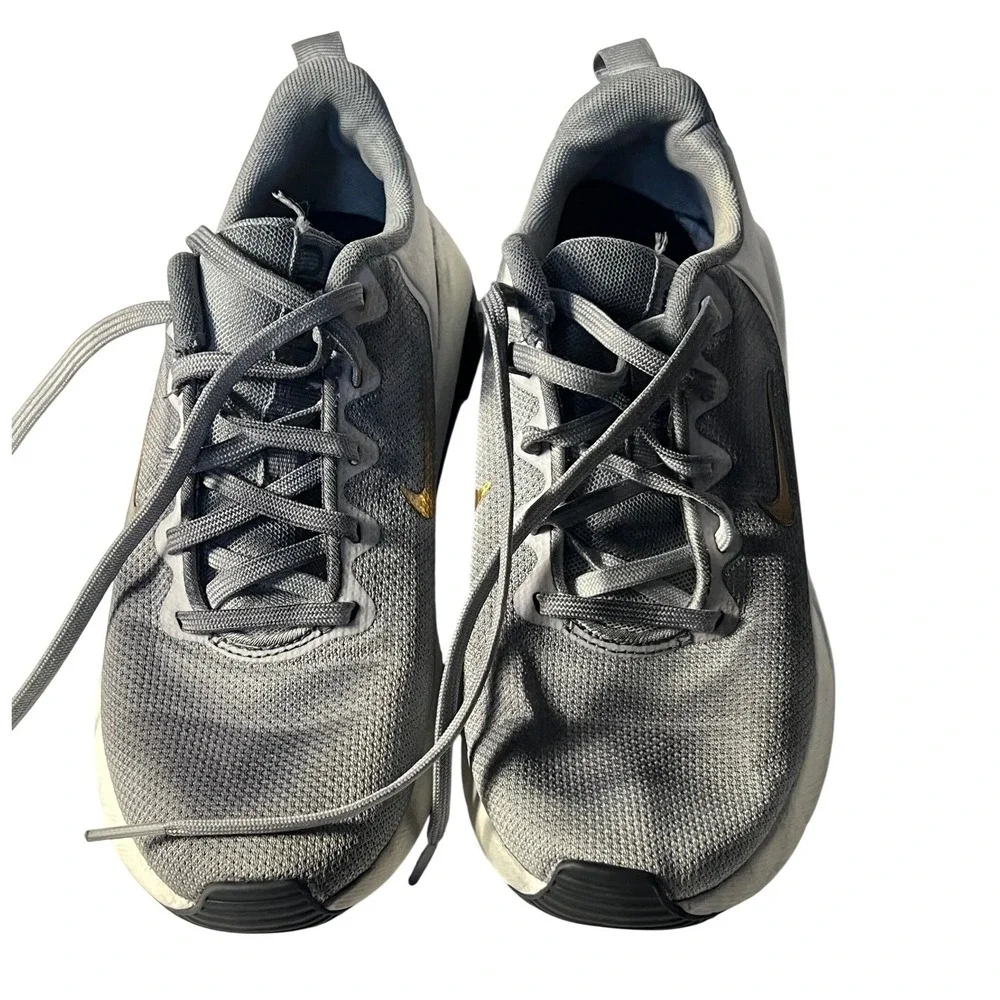 Nike Air Zoom Grey Gold‎ Lightweight Running Shoes Size 7 Comfty